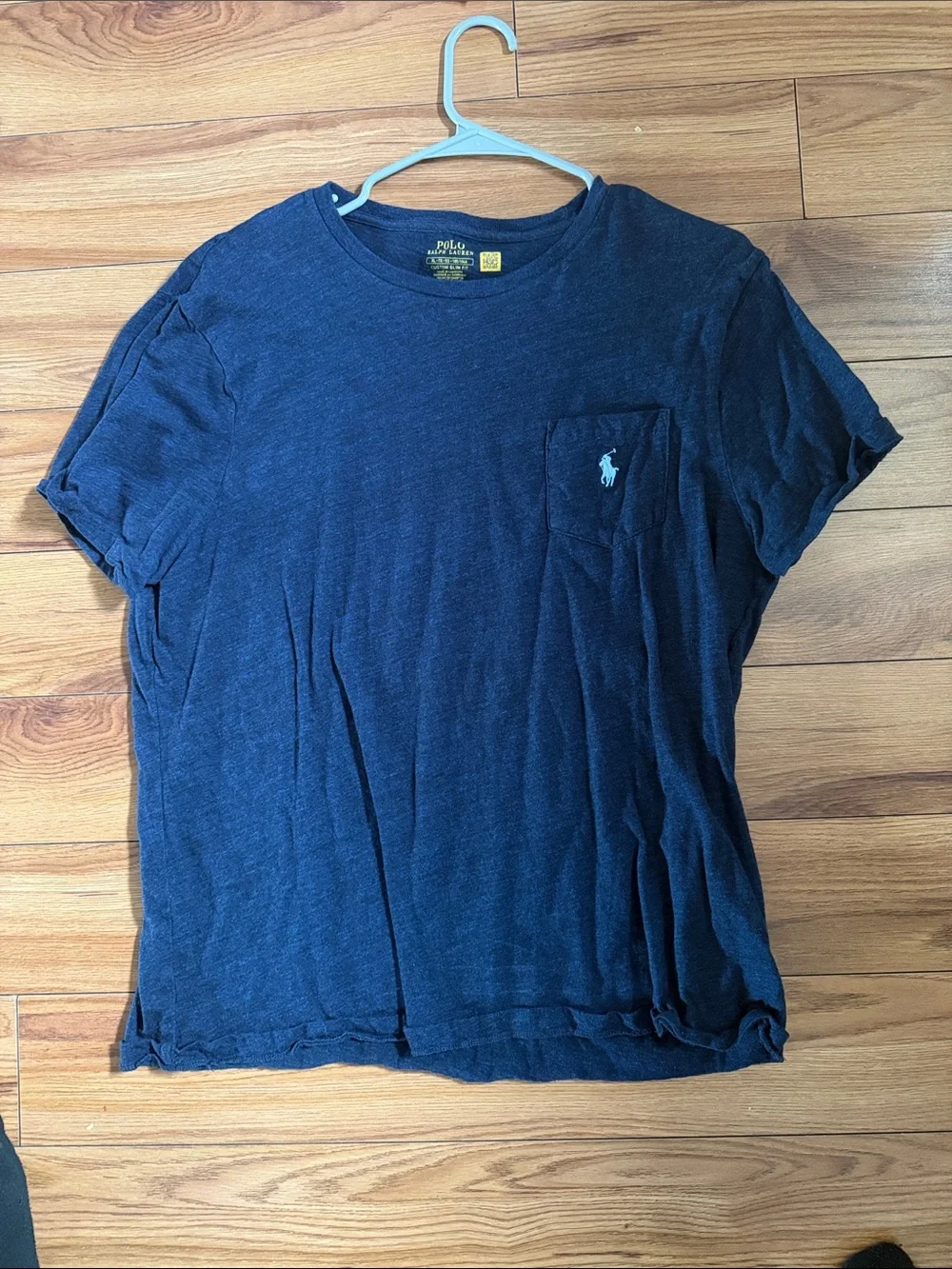 Polo by Ralph Lauren Navy Short-Sleeve Pocket Tee with Pony Logo